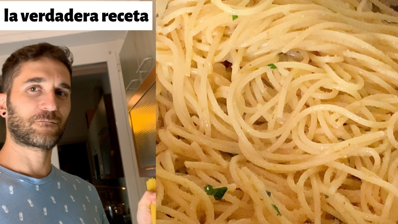 💁‍♂SPAGHETTI AGLIO OLIO PEPERONCINO - ASI SE HACEN LOS SPAGHETI EN ITALIA🇮🇹