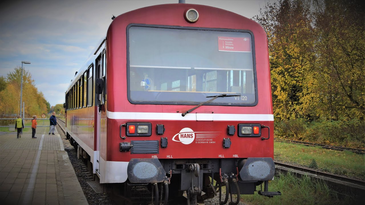 NE81 auf der Kleinseenbahn, RB16 Neustrelitz-Mirow (Mitfahrt November 2020)