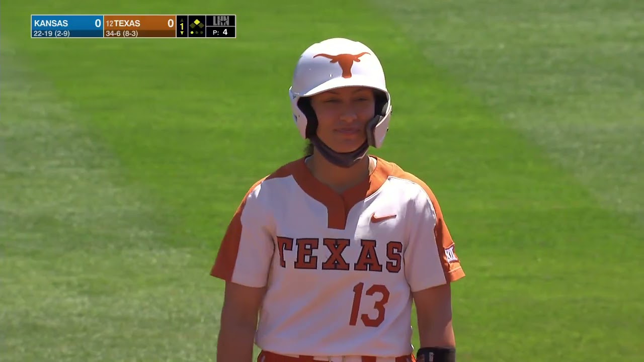 Kansas vs  #12 Texas  | Women Softball April 25,2021