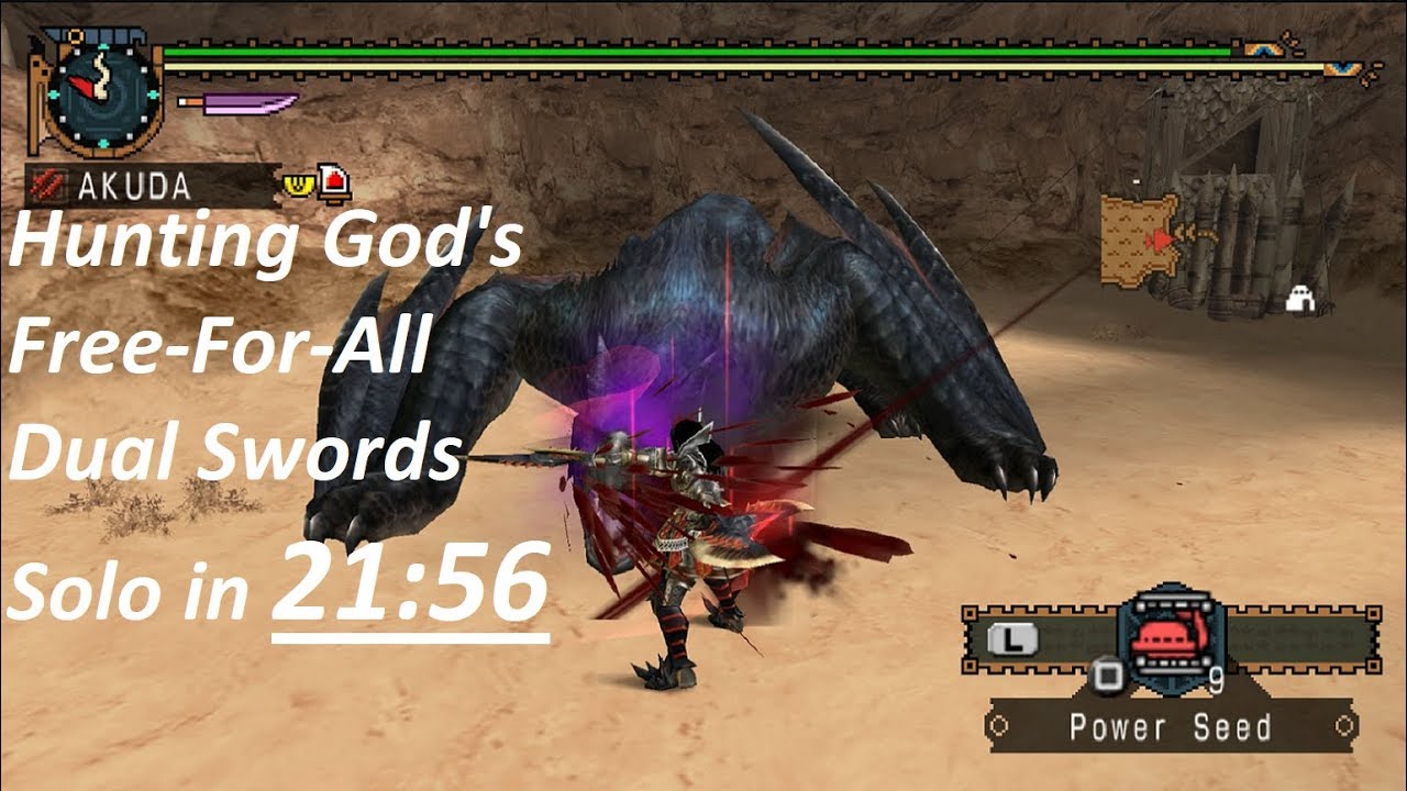 【MHP2G】武神闘宴【双剣ソロ】28:04残し