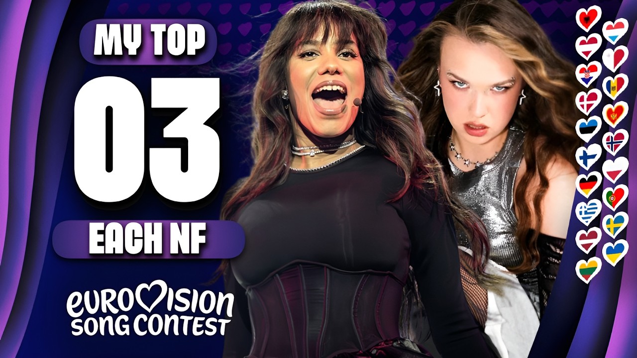 Eurovision 2026: My Top 3 Each NF (So Far) [+🇦🇹🇩🇪🇵🇱🇵🇹🇸🇪]