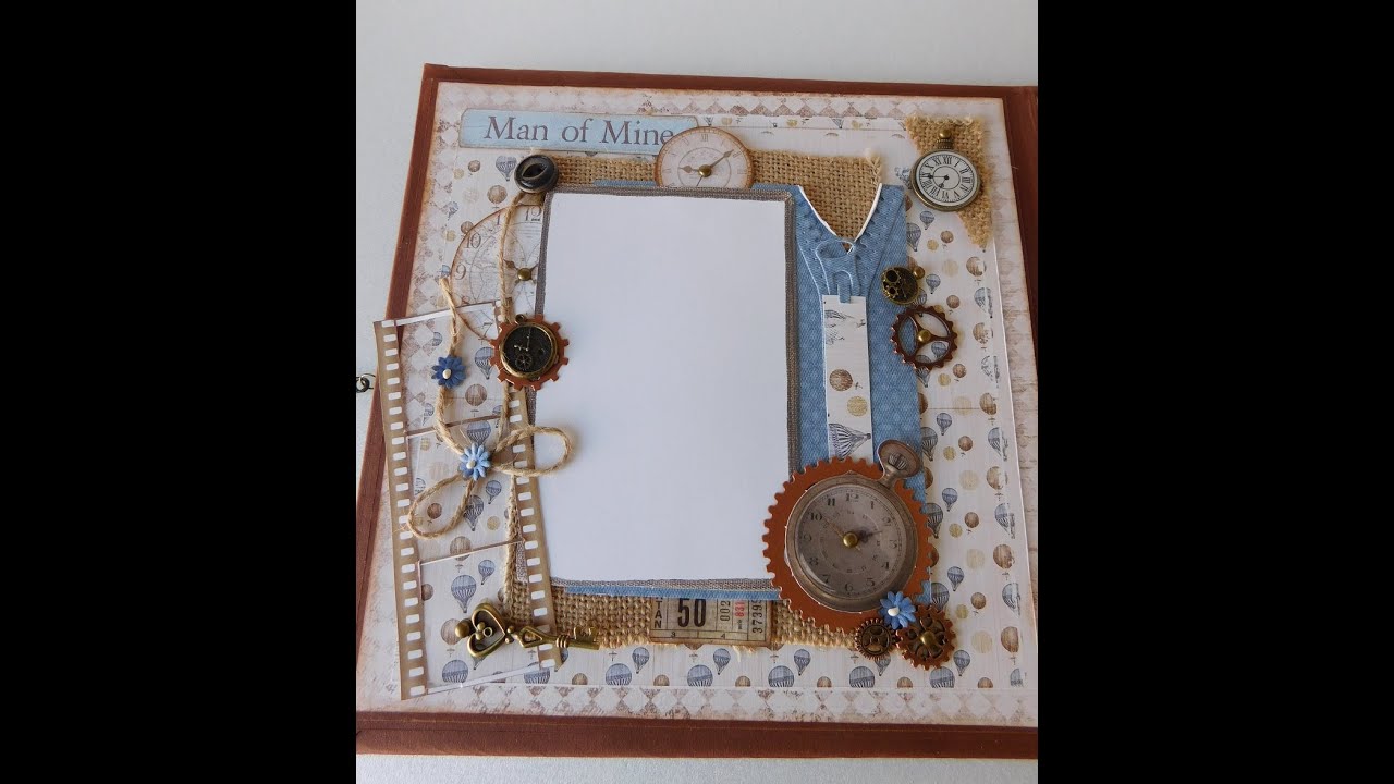 DIY Birthday Scrapbook Album Tutorial for a Memorable Celebration First Page con Subtitulo Espanol