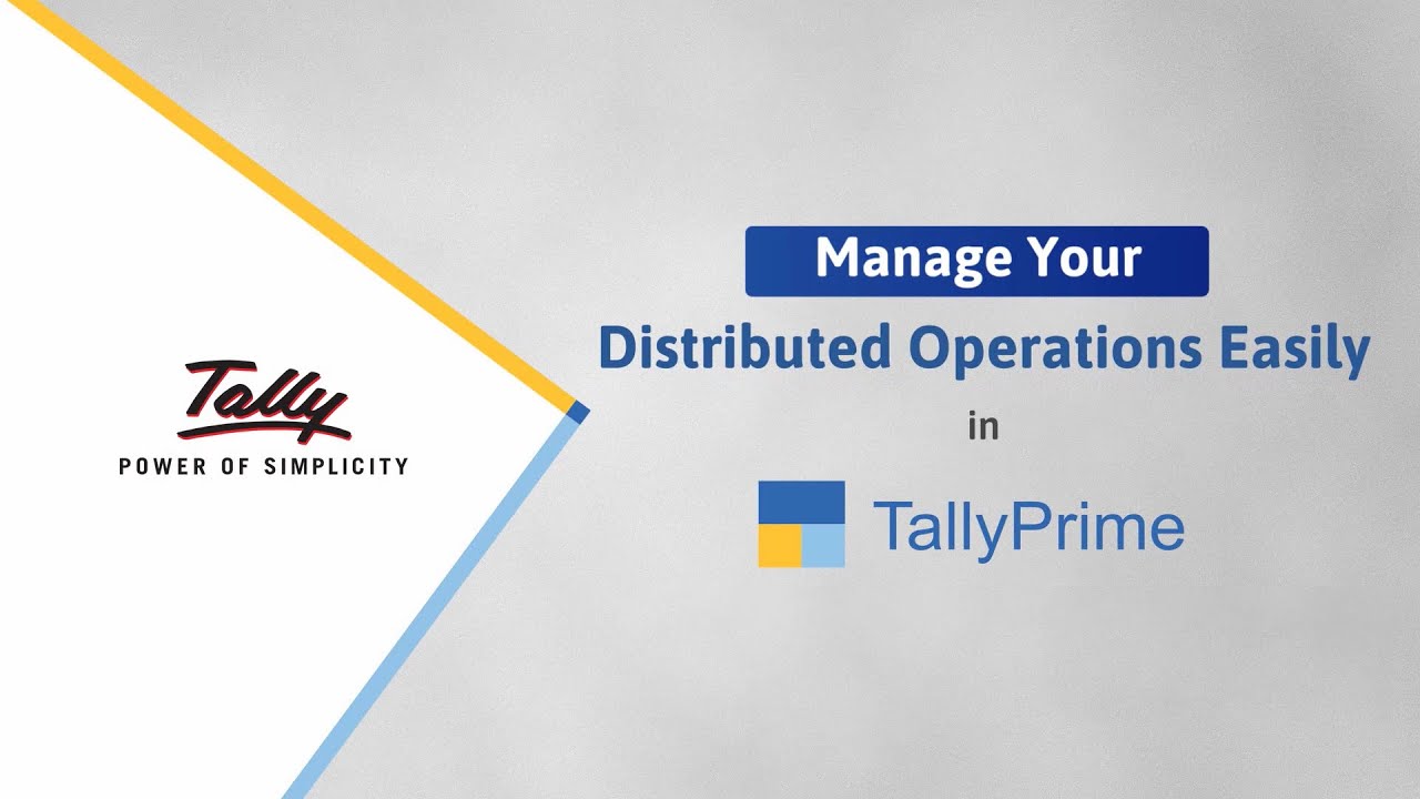 How to Manage Distributed Operations Easily in TallyPrime - TallyPrime Cloud Access| TallyHelp