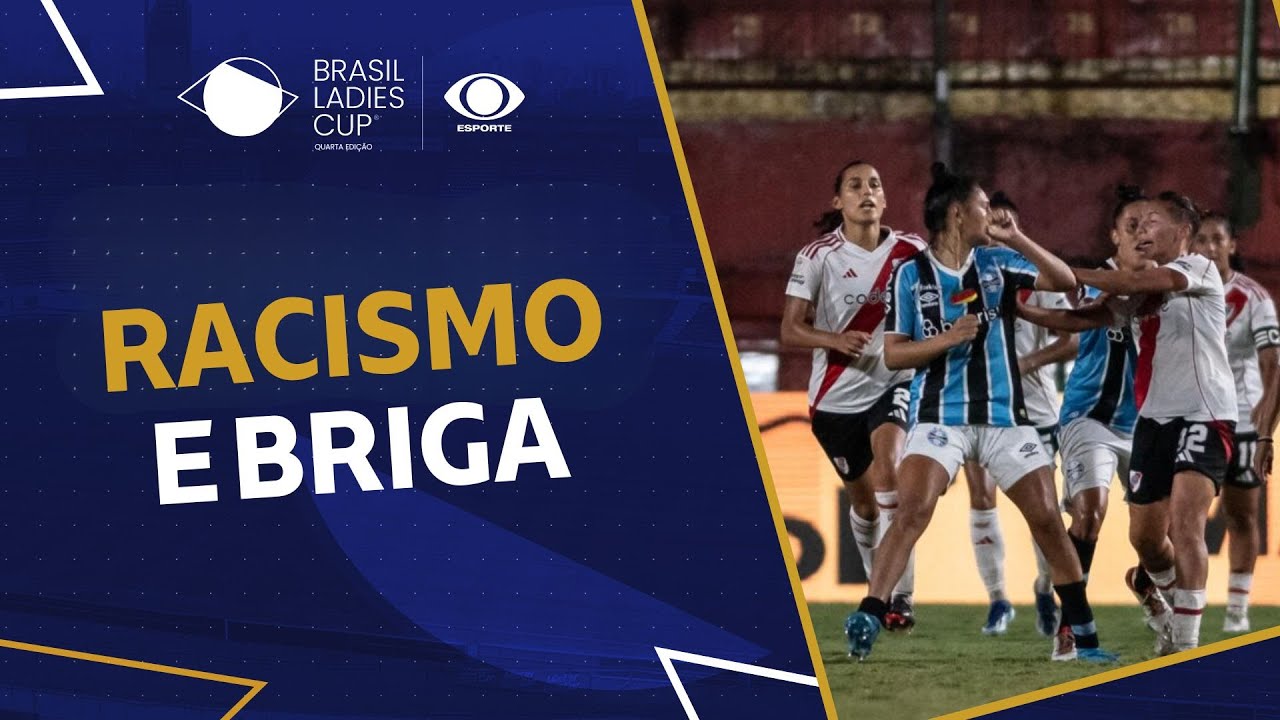 Briga generalizada entre jogadoras e gandulas interrompe jogo entre Grêmio e River Plate