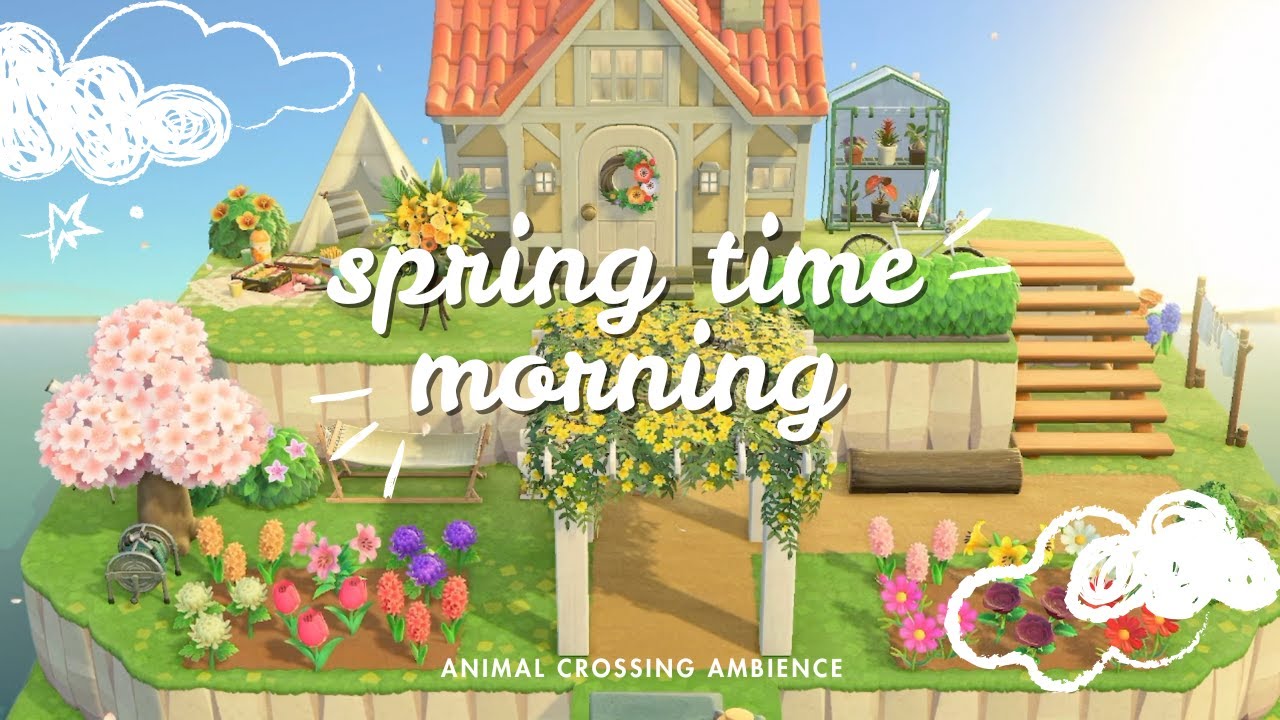 🌺 Spring Time Morning 🌺 Positive Music | Study &  Relaxing Music | Animal Crossing Ambience