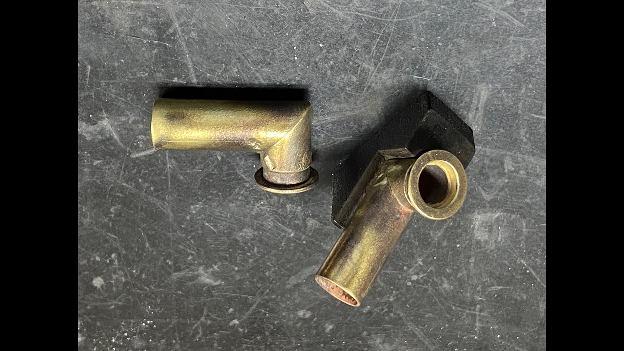Brazing a brass butt assembly