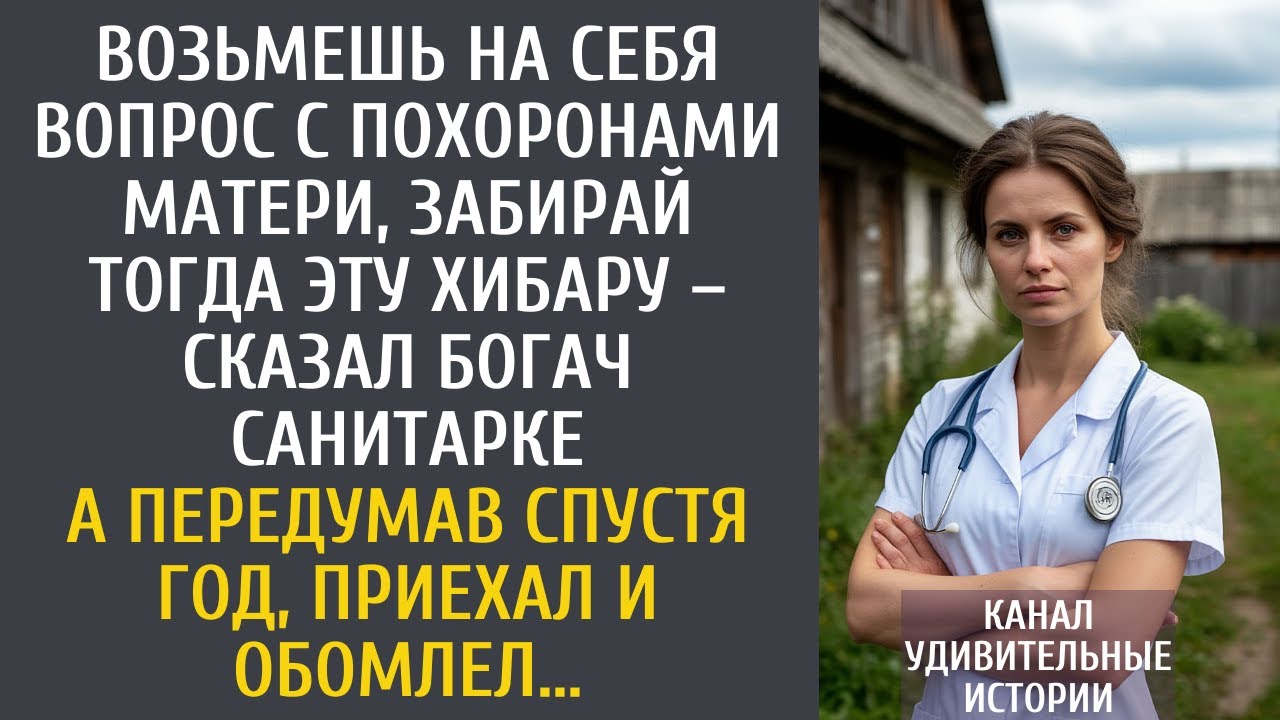 Возьмешь на себя вопрос с похоронами матери, забирай тогда эту хибару – сказал богач санитарке…