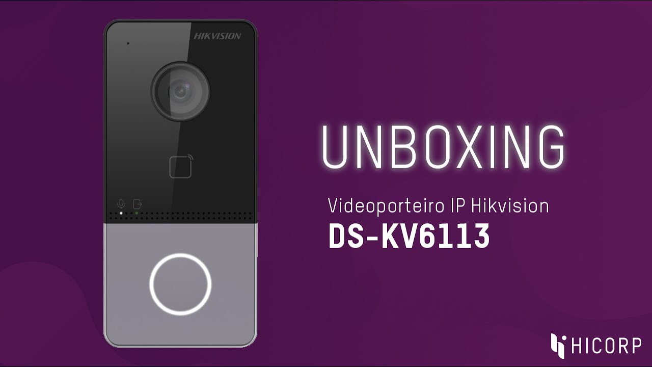 UNBOXING VIDEOPORTEIRO DS-KV6113-WPE1 (substituto do DS-KV8102-IP) #unboxing