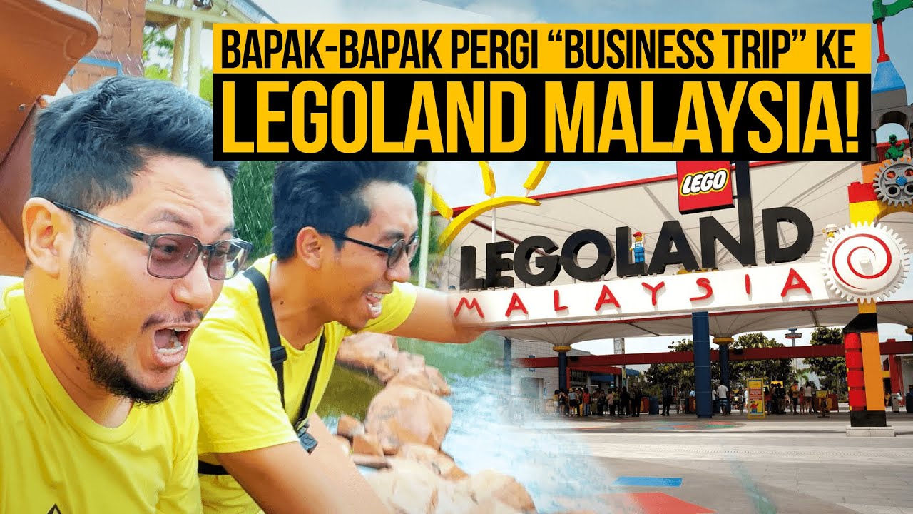 Bapak-bapak terlajak excited main Legoland Malaysia!