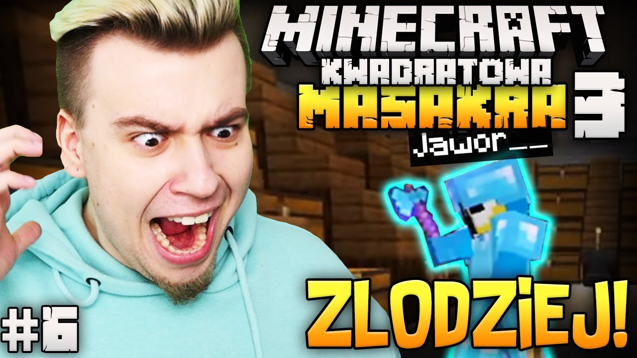 PRZYŁAPAŁEM JAWORA NA KRADZIEŻY... Minecraft Kwadratowa Masakra 3 #6