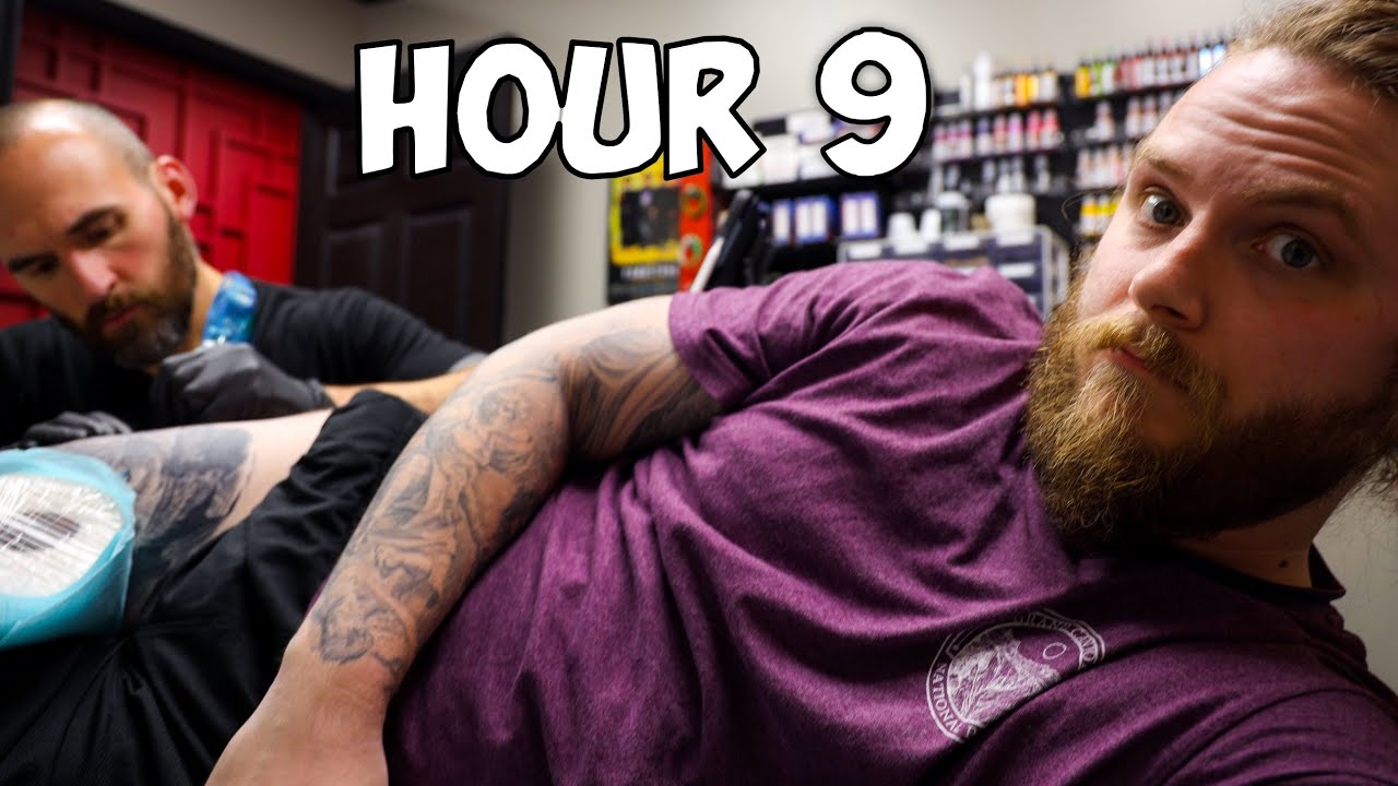 My CRAZIEST Leg Tattoo Yet!
