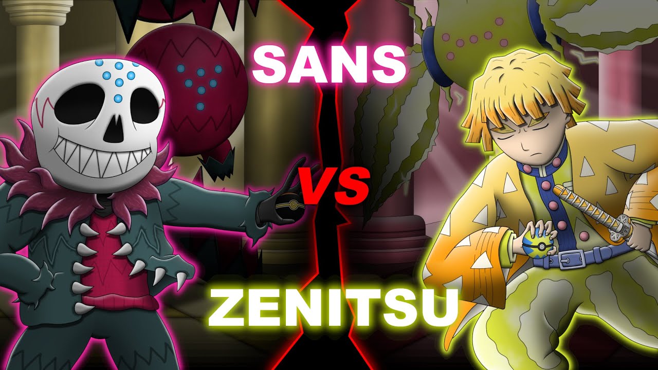 SANS VS ZENITSU (Regidrago and Regieleki skin) - FANART/ANIMATION (Demon Slayer, Undertale, Pok&eacute;mon)