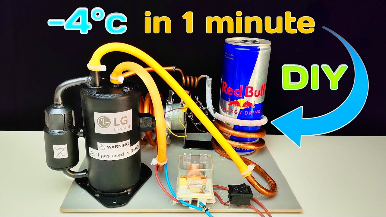 Portable handmade cooler/Cool your drink anywhere in a minute with this portable freezer