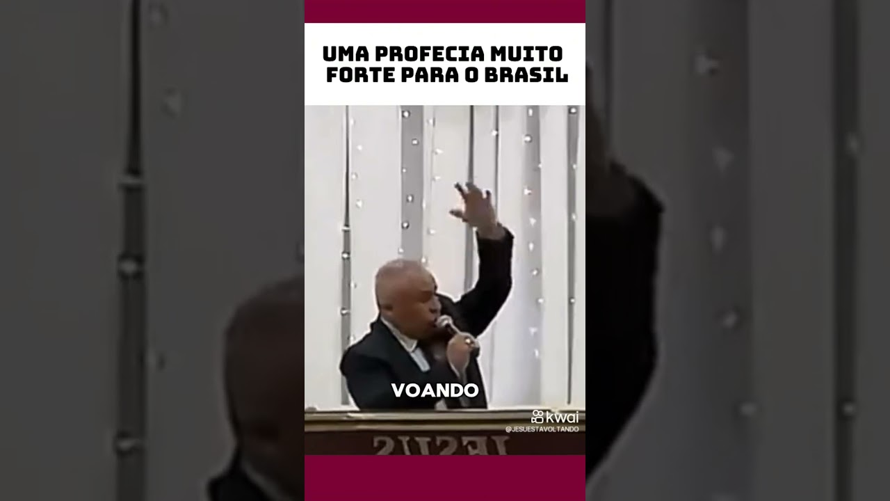 Forte profecia para o Brasil pastor Ezequias silva #profecia