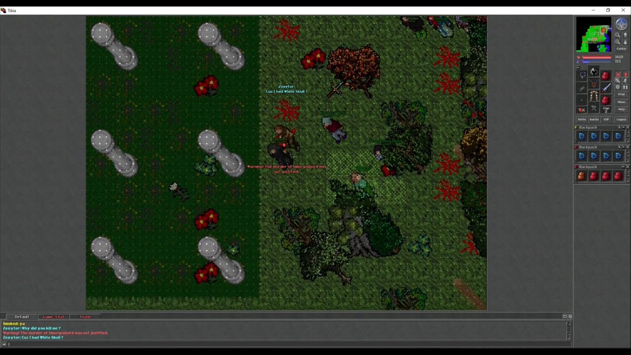 TibiCAM [7.21] Smoked goes rampage! Mass killing in Ab'Dendriel