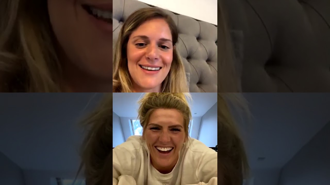 Live instagram video with Millie Bright at Chelsea WFC