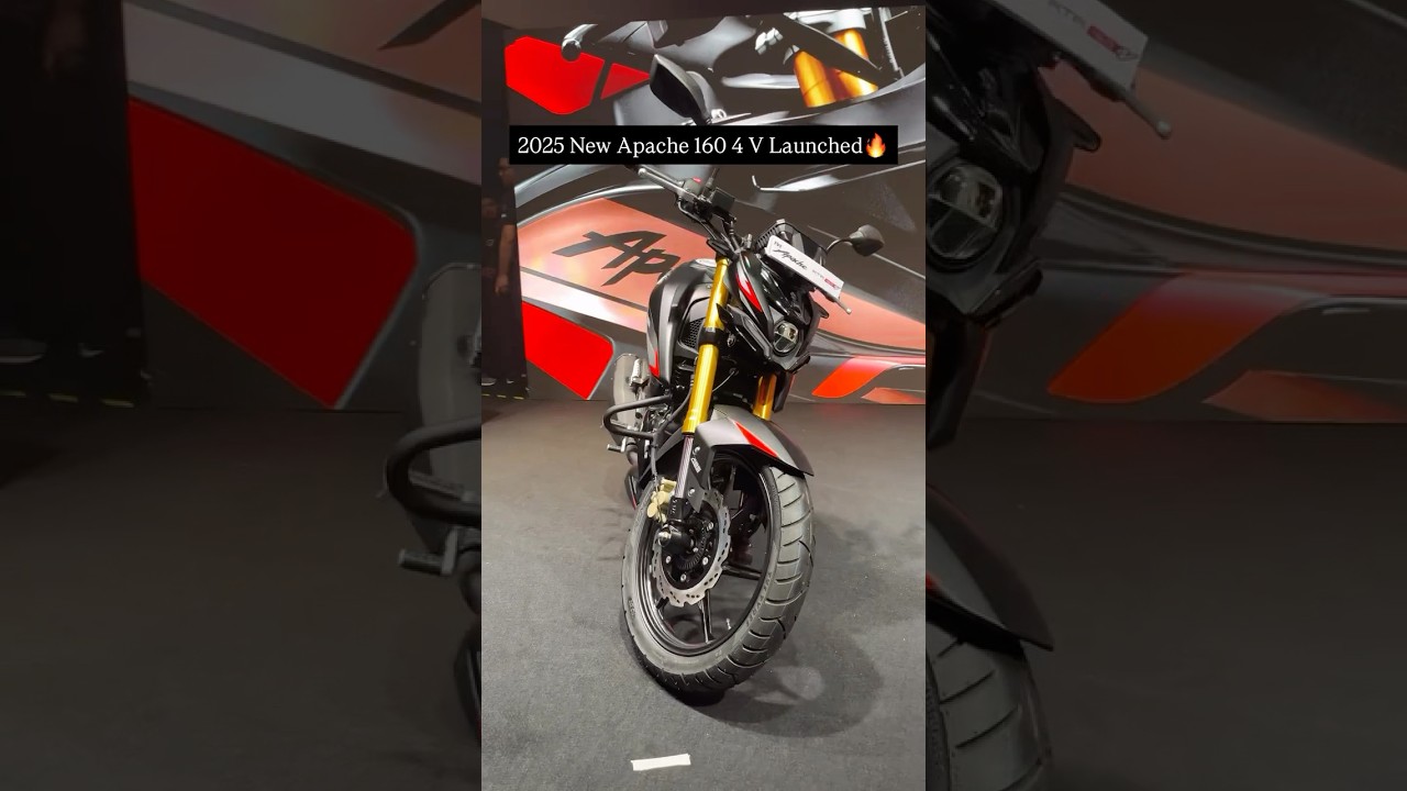 2025 TVS Apache 160 4V🥵❤️ #shorts #youtubeshorts #tvsapache1604v