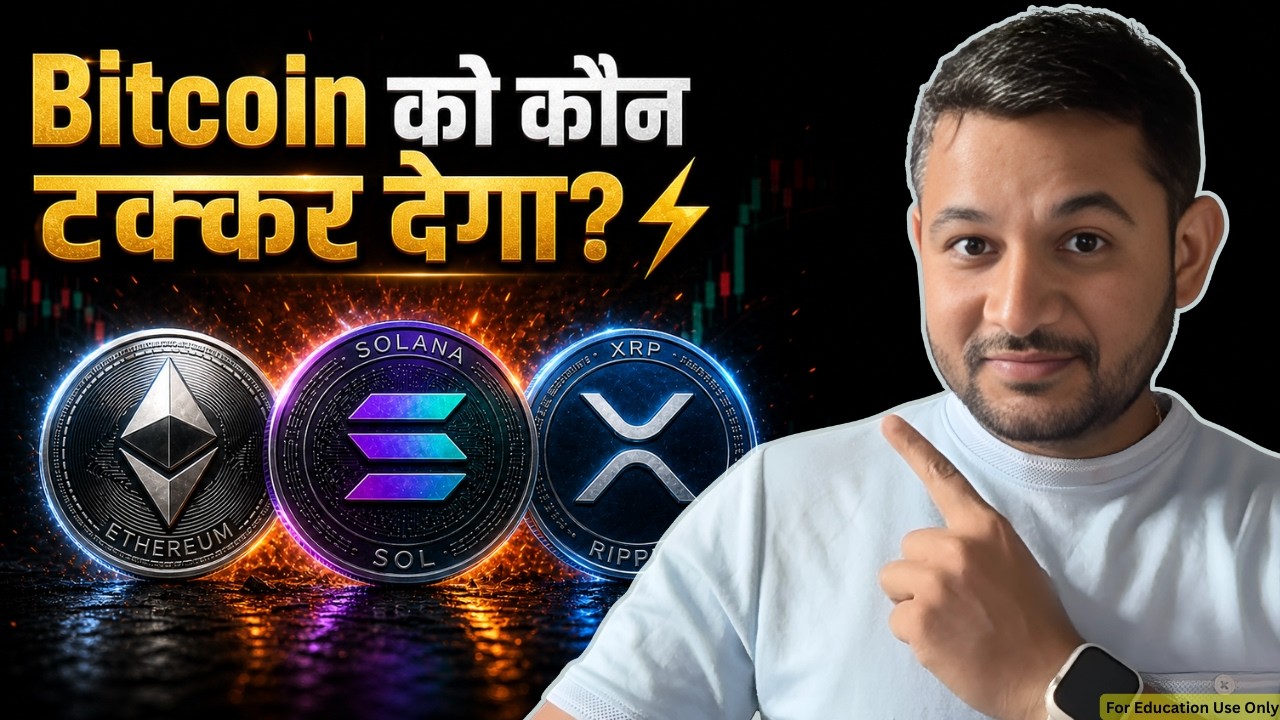 🔥 ETH vs SOL vs XRP : Bitcoin को कौन टक्कर देगा ?