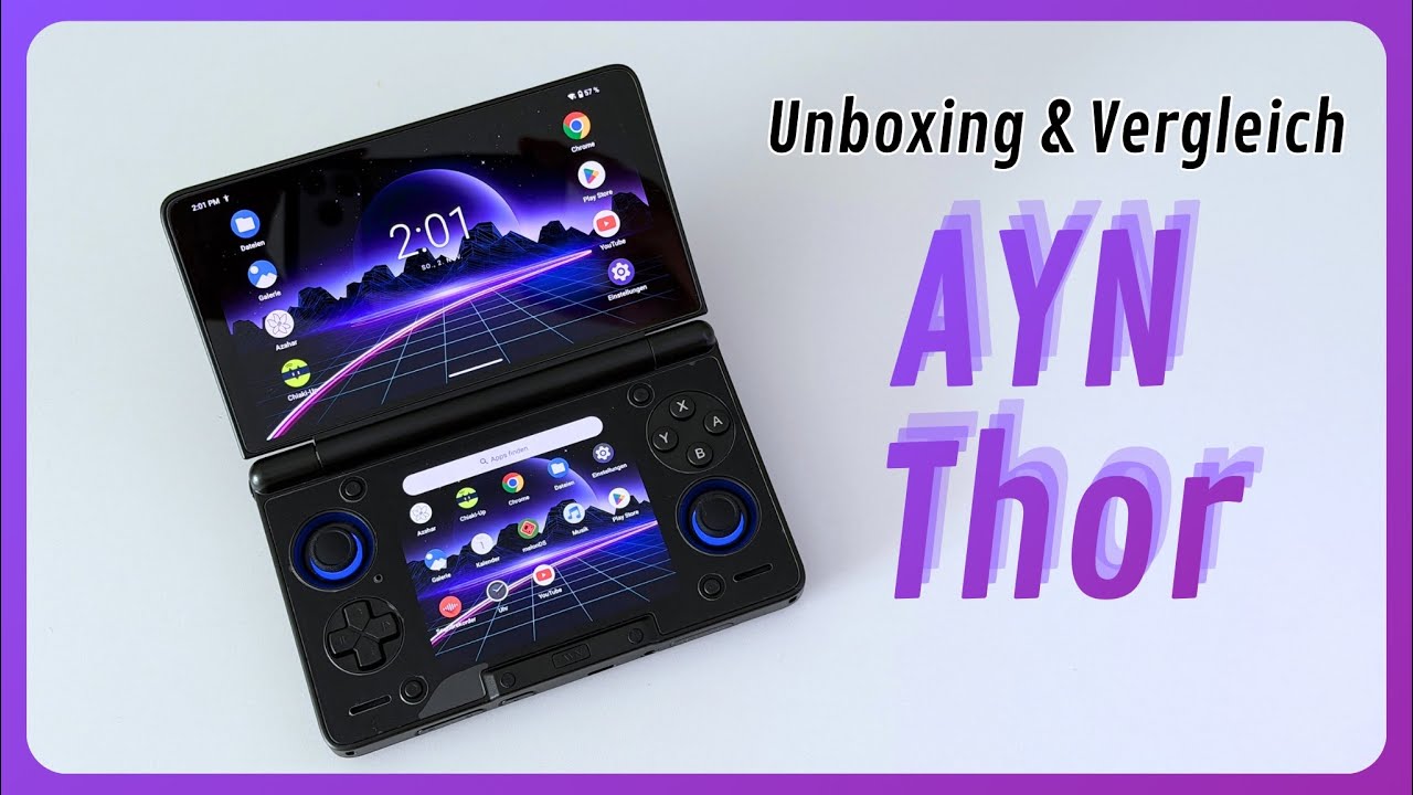 Der moderne new Nintendo 3DS XL - AYN Thor | Unboxing & Vergleich mit Nintendo DS & 3DS | Deutsch