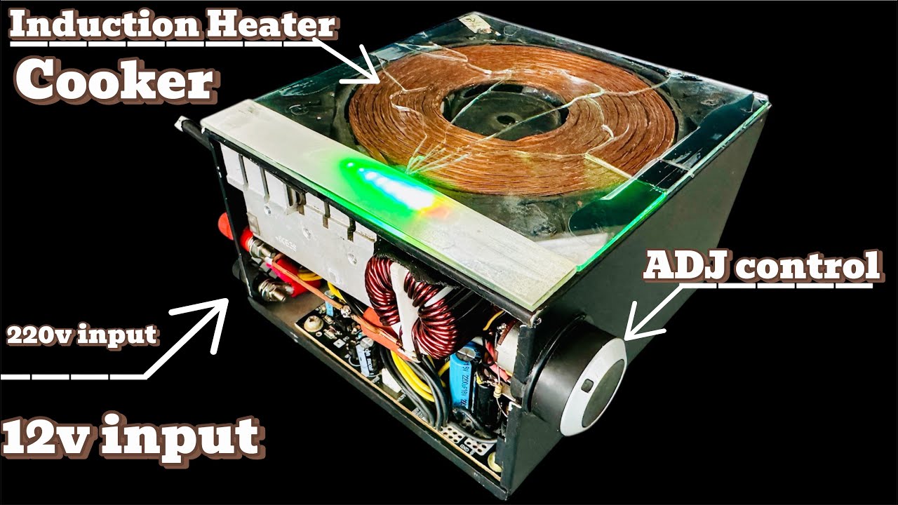 Build a beautiful 12v - 220v induction cooker. Add features to your computer power supply