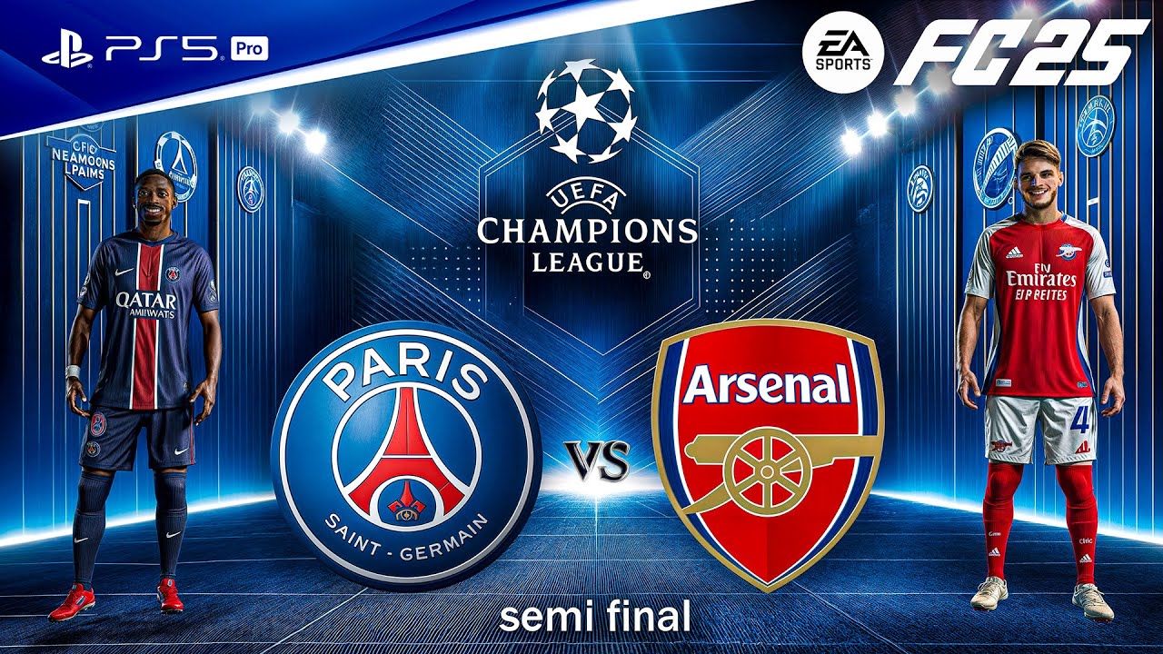 FC 25 - PSG vs. Arsenal | Ft. Dembele, Rice, | UEFA Champions League Semi Final | PS5™ Pro [4K60]