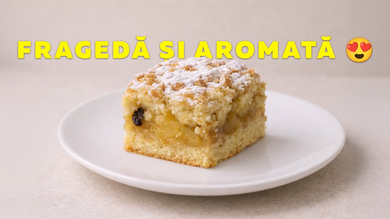 Prajitura frageda cu mere – Reteta simpla si aromata 🍎 #inbucatariecucamelia