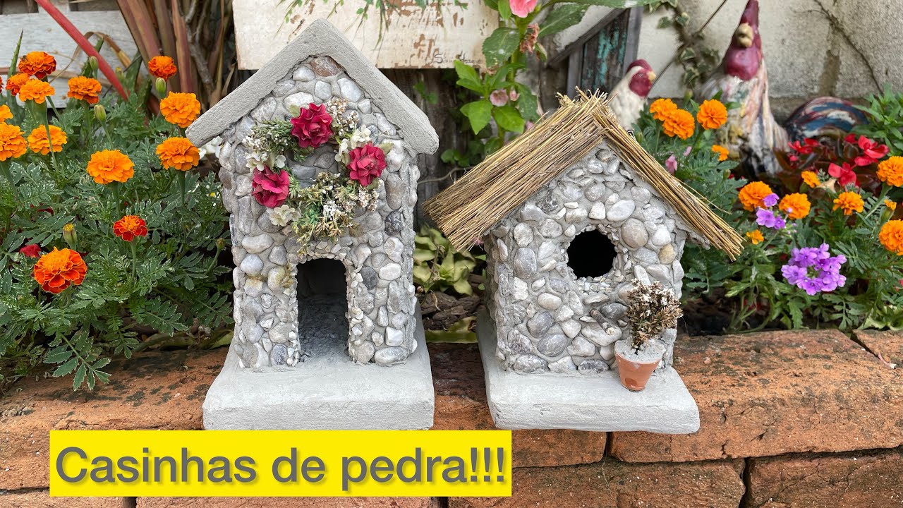 Artesanato,vamos fazer casinhas de pedra!!