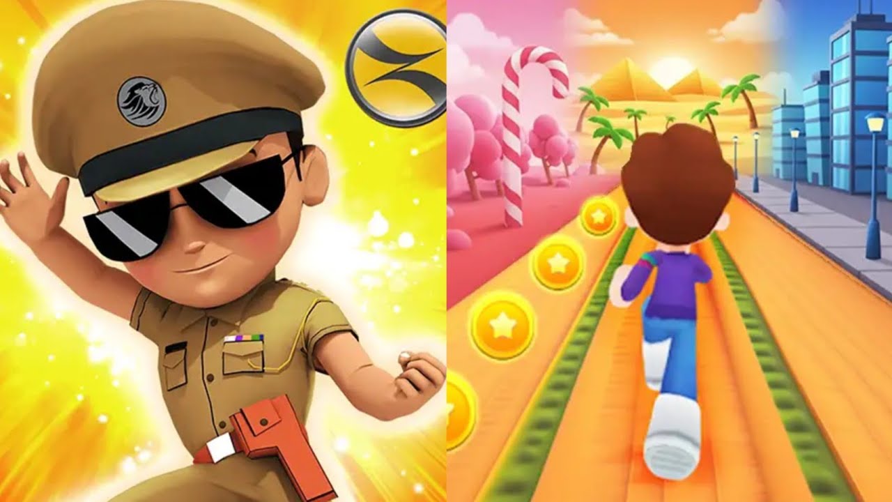 Little Singham VS Kooply Run Subway Craft Game 2026 Gameplay Android,iOS