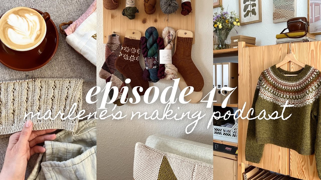 lunenberg pullover, sabai top, fleur tee, inclinations cowl • episode 47, marlene knits