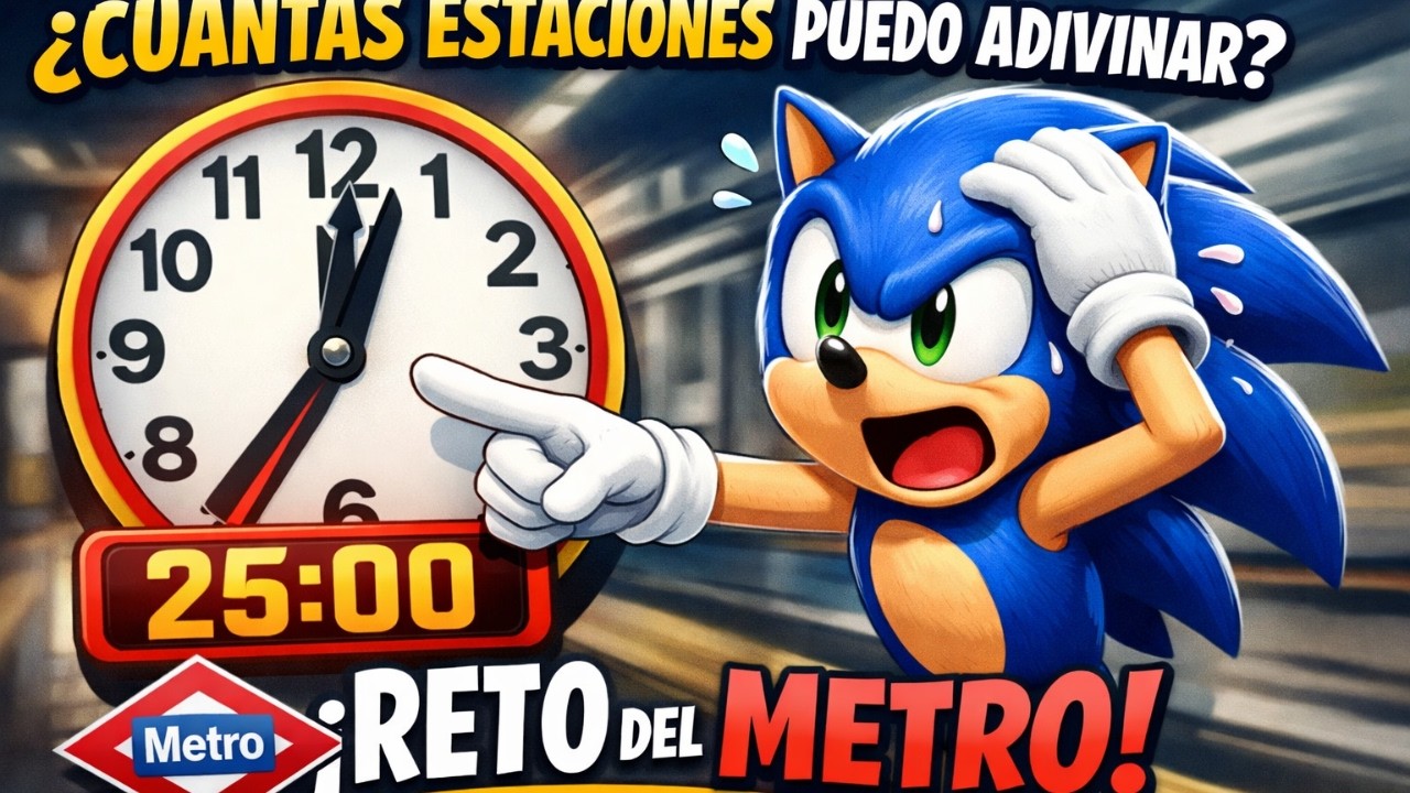 ¿Cuántas Estaciones del Metro de Madrid Puedo Adivinar En Menos de 25 Minutos?