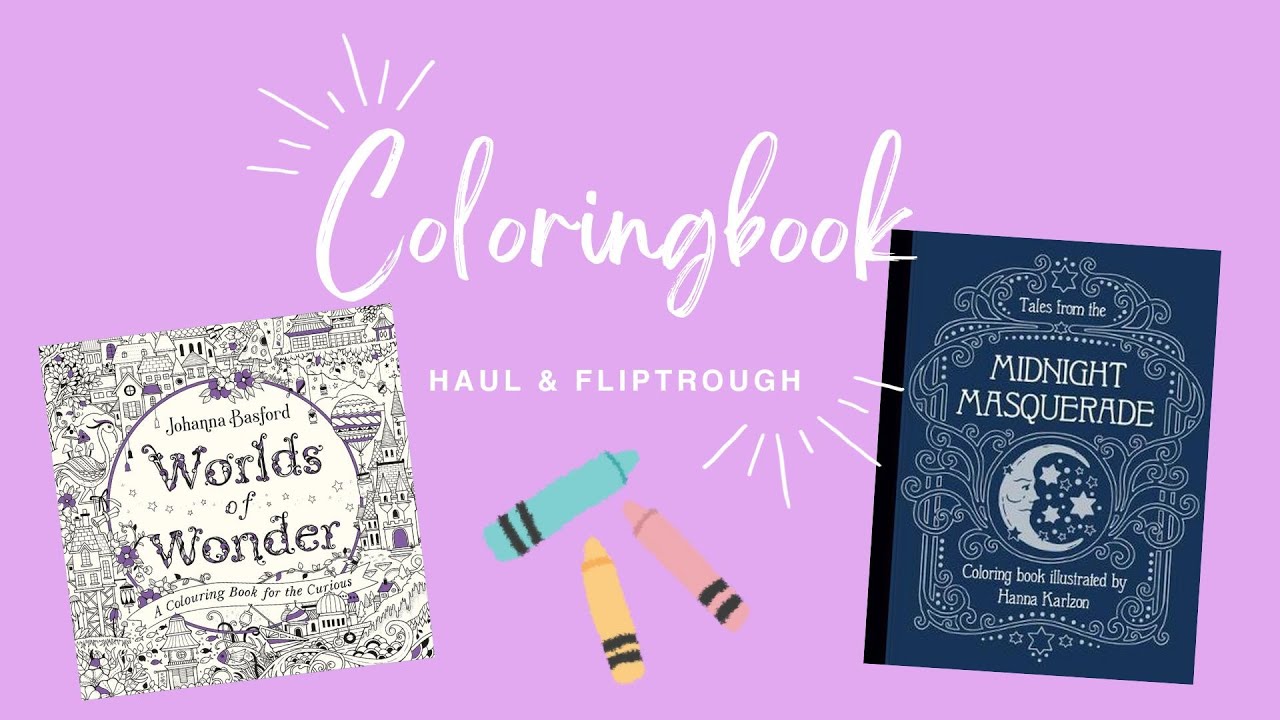 UNBOXING 2 coloring books | FULL FLIPTROUGH