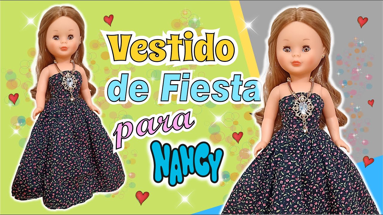 Como hacer un vestido largo de fiesta para nuestra muñeca Nancy