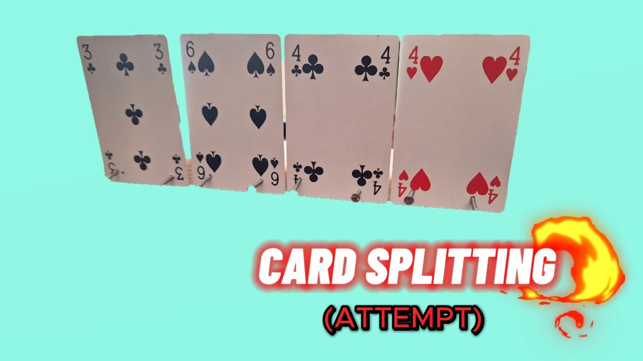 Multiple card splitting (airgun) attempt