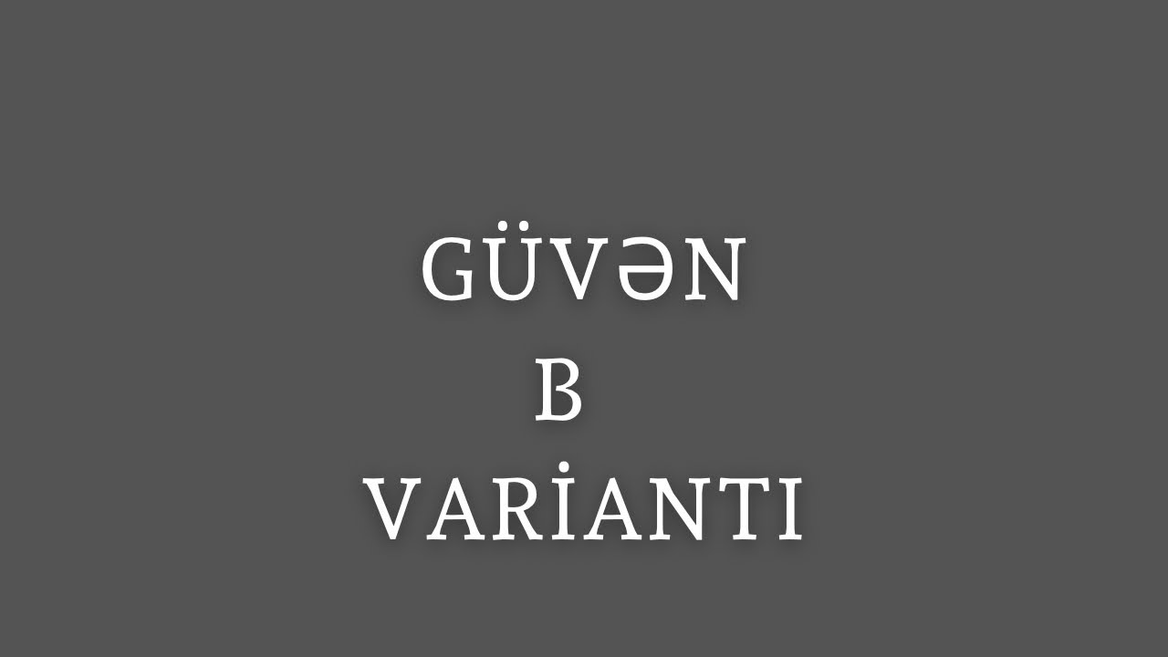 GÜVƏN Fırlanma cisimləri B VARİANTI