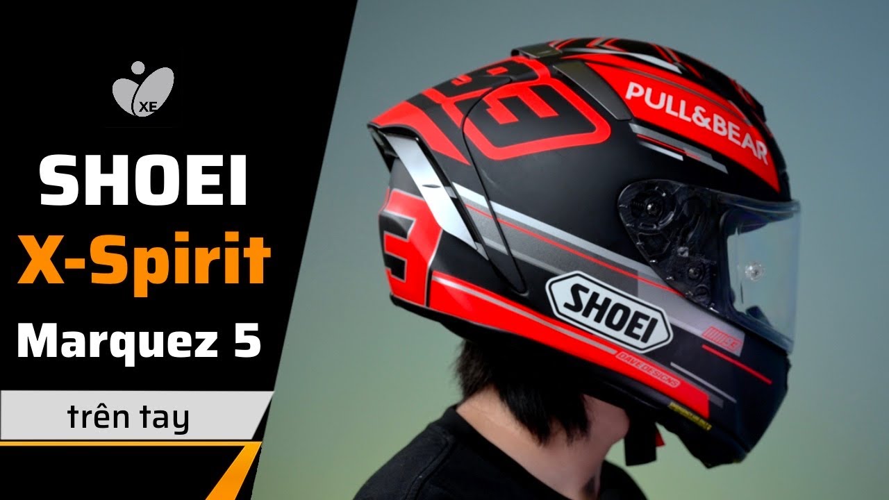 Trên tay Shoei X-Spirit Marquez 5 | dành cho fan của 93 Marc Marquez