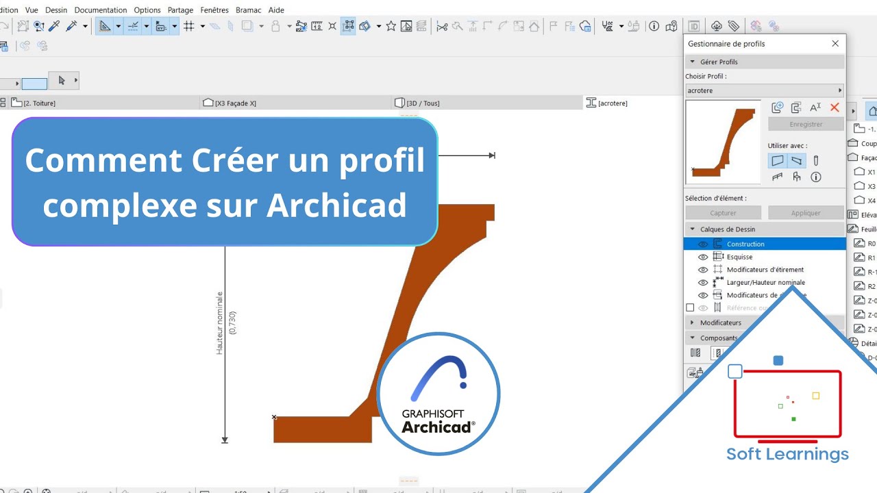 ARCHICAD : COMMENT CRÉER UN PROFIL COMPLEXE