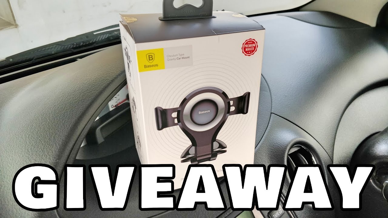 GIVEAWAY || Baseus Car Mount Phone Holder - Closed -