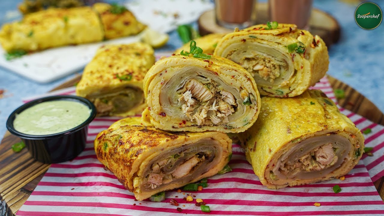 Egg Roll Paratha Recipe by SooperChef