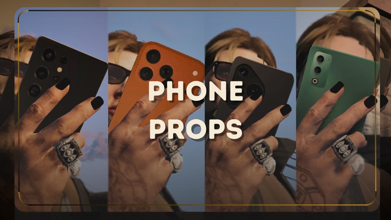FiveM Low Poly Phone Props Pack (4 Models) | Optimized & Brand-Free
