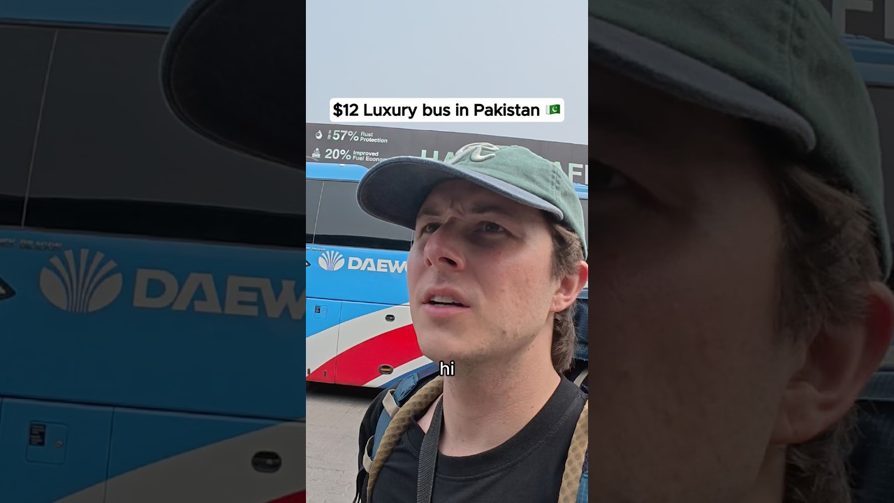 $12 luxury bus in Pakistan 🇵🇰 #travel #luxury