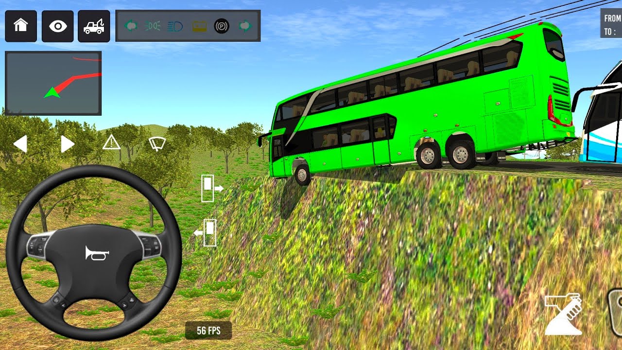 New Euro Coach Bus Gameplay 😱🚍 | Realistic Bus Simulator Indonesia Part -10