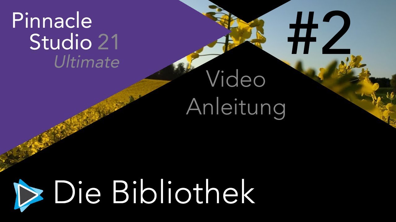 Die Bibliothek erklärt in Pinnacle Studio 21 Video Tutorial Deutsch #2