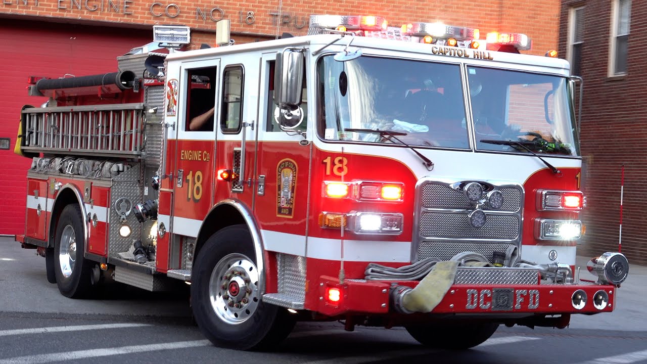 DCFD Truck 7 & Engine 18 Responding