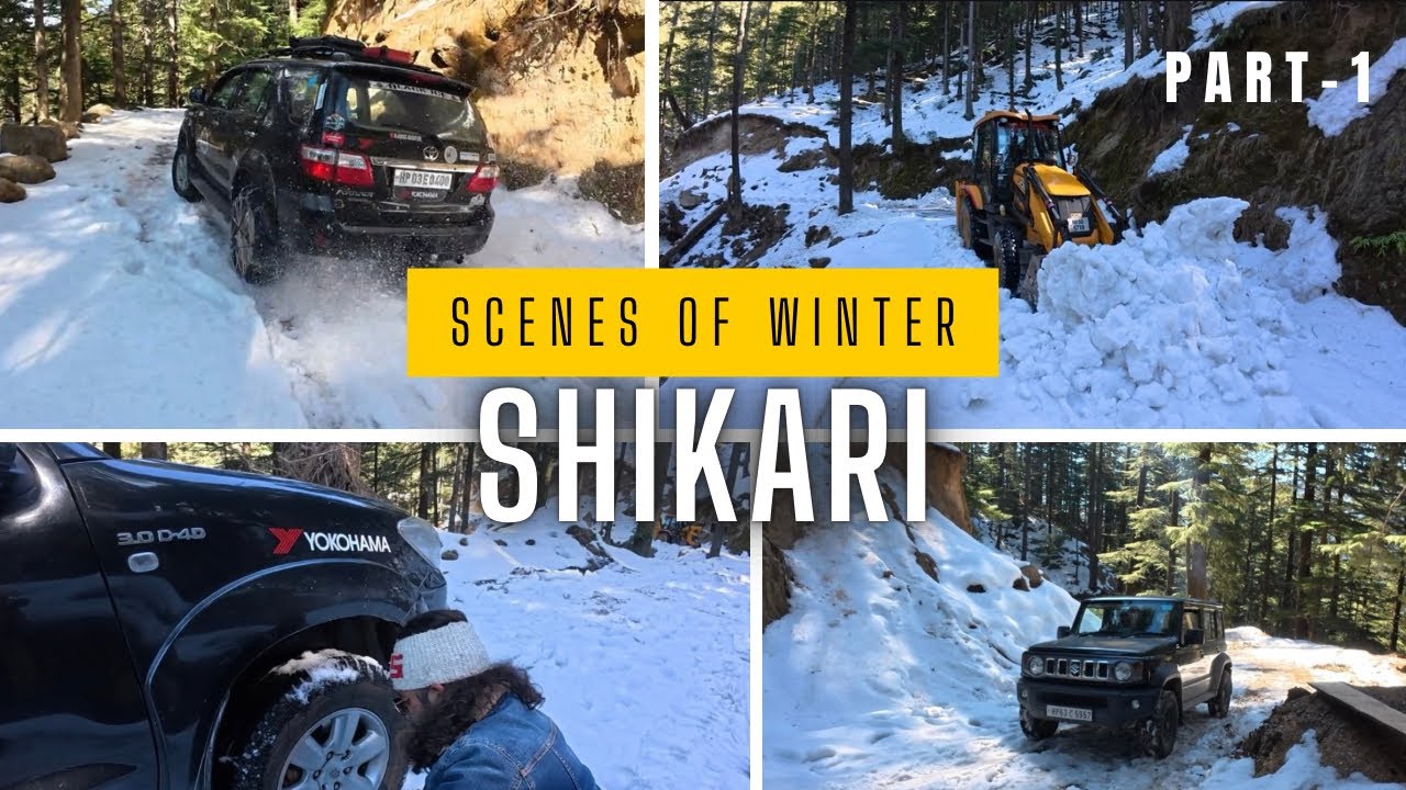 Winter Shikari Snow Drive ❄️ | Fortuner Got Stuck in Deep Snow | 4x4 Off-Road Adventure