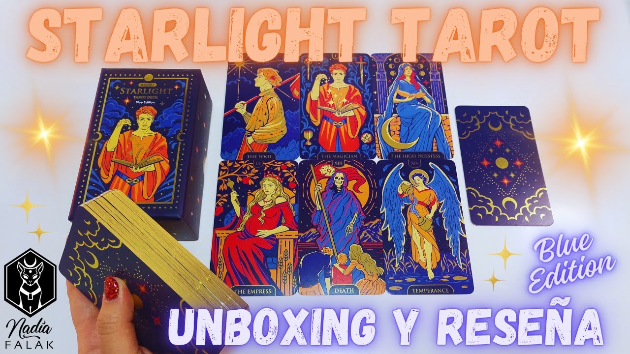 STARLIGHT TAROT (Wyspell) 💙 Blue Edition 💎 Unboxing y Reseña en Español ✨ Nadia Falak