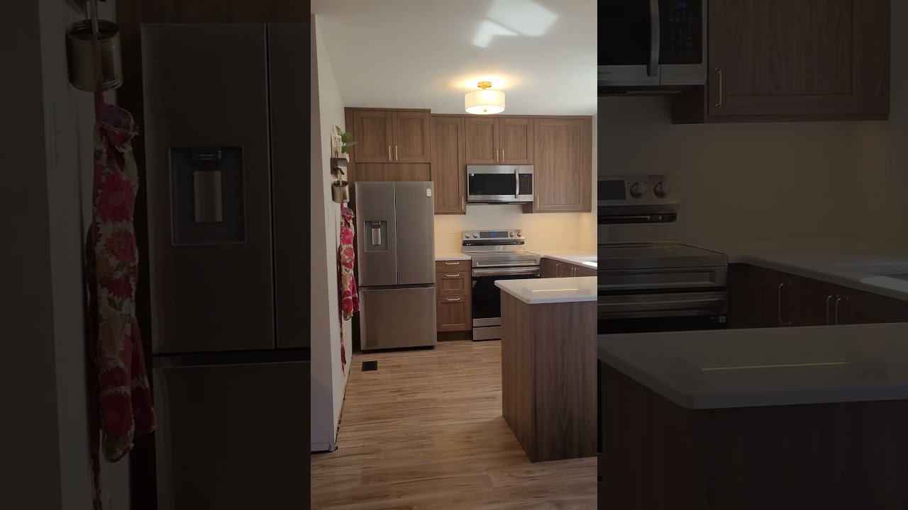 Another amazing kitchen remodel in Richmond, VA with IKEA's cabinets, ENKOPING doors, walnut effect