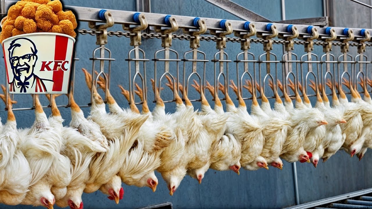 How KFC Chicken is Processed in a Factory | Crispy Fried Chicken Factory Process