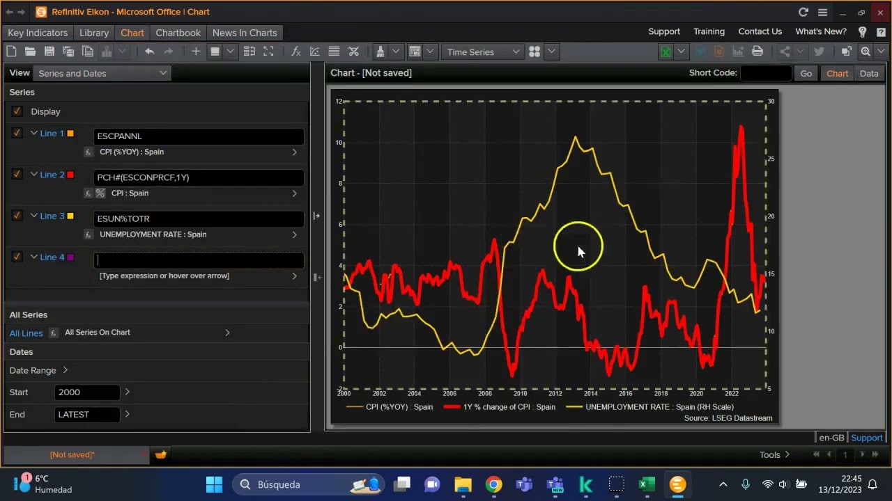 V&iacute;deo Refinitiv Eikon Datastream en Excel