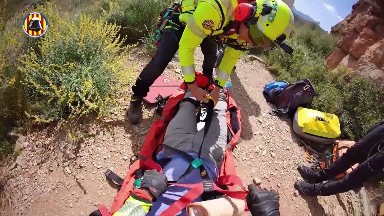 Evacuado un escalador en Alg&iacute;mia d&rsquo;Alfara