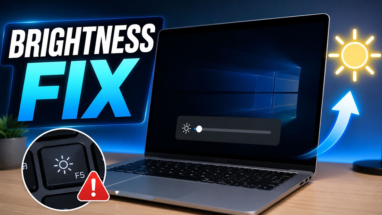 How to FIX BRIGHTNESS BUTTON NOT WORKING on LAPTOP FULL GUIDE